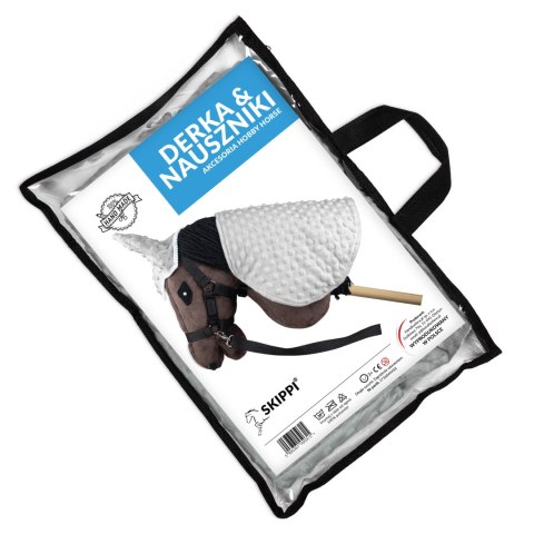 Derka i nauszniki Skippi dla Hobby Horse - szara - prezent na dzień dziecka