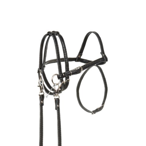 Skippi Ogłowie dla Hobby Horse - wodze, wędzidło, ekoskóra - czarne
