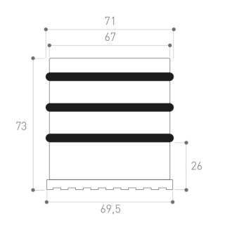 ODBÓJ DRZWIOWY WOLNOSTOJĄCY WYSOKI NIKIEL-SATYNA UN