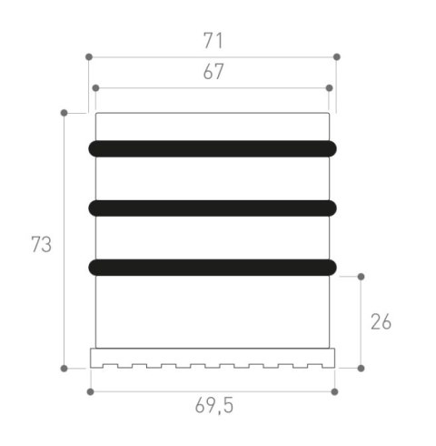 ODBÓJ DRZWIOWY WOLNOSTOJĄCY WYSOKI NIKIEL-SATYNA UN