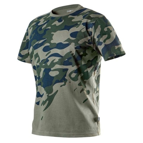 T-SHIRT ROBOCZY Z NADRUKIEM CAMO, ROZM.M NEO