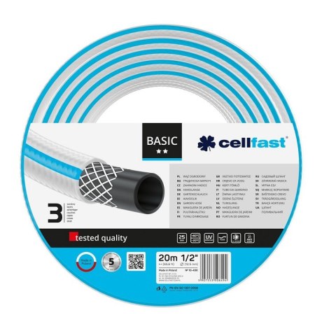 WĄŻ OGRODOWY BASIC 1/2'' 20MB CELL-FAST