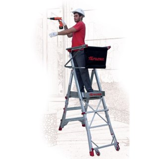 DRABINA/PODEST ROBOCZY PLS5 130/238CM 5 STOPNI FARAONE