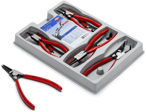ZESTAW SZCZYPIEC DO PIERŚCIENI OSADCZYCH 8-CZ. 00 20 04 V01 KNIPEX