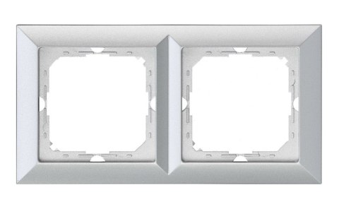 PERŁA RAMKA PODWÓJNA SREBRNY ABEX