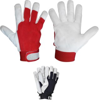 RĘKAWICE SKÓRA KOZIA, RZEP, SAFETICULT PRO, TECHNIK R.7 UN