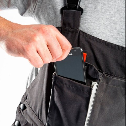 SPODNIE ROBOCZE NA SZELKACH ROZMIAR S/48 NEO