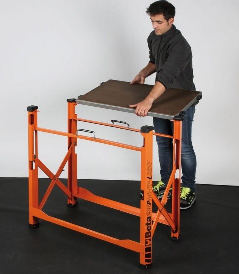 STÓŁ ROBOCZY LEKKI SKŁADANY, POMARAŃCZOWY BETA