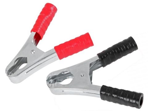 ZŁĄCZE KROKODYL 50A DUŻE CZERWONE DŁ. 105MM UN