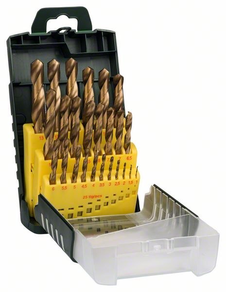 ZESTAW WIERTEŁ DO METALU HSS-TIN 1-13MM 25 SZT. BOSCH