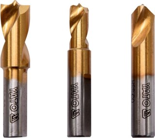 ZESTAW WIERTEŁ DO ZGRZEWÓW PUNKTOWYCH 3SZT. YATO