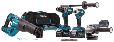 ZESTAW COMBO 40V XGT DF001G+TD001G+GA005G+JR001G 2*4.0AH TOR MAKITA