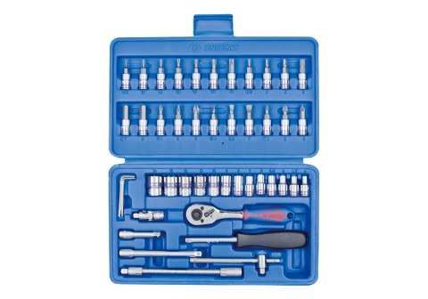 ZESTAW NASADEK 1/4'' Z AKCESORIAMI 46CZ. KING TONY