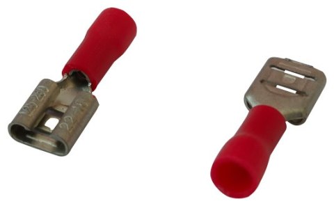 KOŃCÓWKA NASUWKA IZOLOWANA 0.5-1.5MM 0.8-6.35 10 SZTUK EPM