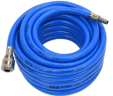 WĄŻ PNEUMATYCZNY PVC Z SZYBKOZŁĄCZAMI 10MM*10M YATO