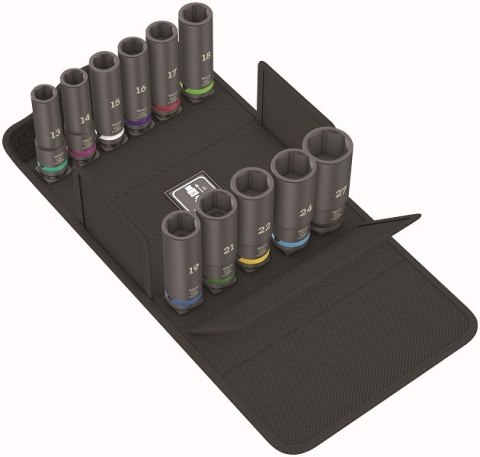 ZESTAW KLUCZY NASADOWYCH IMPAKTOR DEEP SET 1, 11CZ. WERA