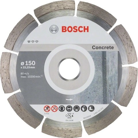 TARCZA DIAMENTOWA SEGMENTOWA CONCRETE 150*22.3*2.0 10P BOSCH