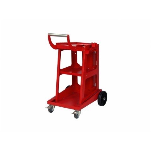 WÓZEK UNIWERSALNY IDEAL 4-KOŁOWY 3-PÓŁKI CZERWONY IDEAL