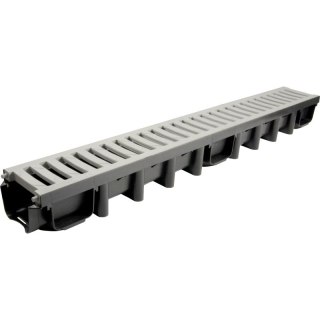 ODWODNIENIE LINIOWE 1000*98 KANAŁ Z KRATĄ PVC A15 POPIEL UN