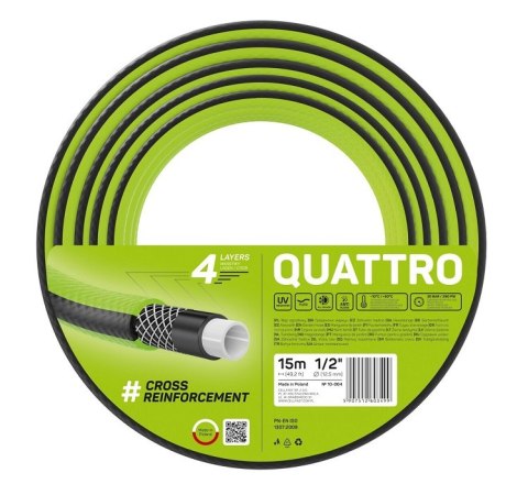 WĄŻ OGRODOWY QUATTRO 1/2'' 15M CELL-FAST