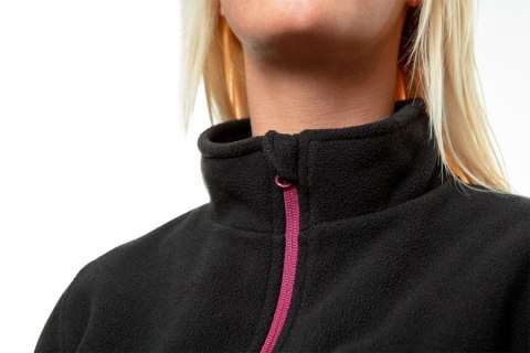 BLUZA POLAROWA DAMSKA CZARNA, ROZMIAR S NEO