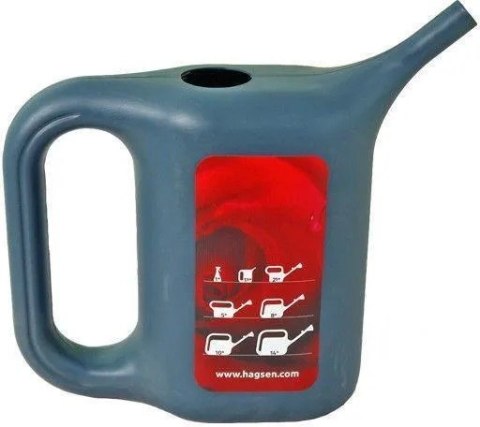 KONEWKA PLASTIKOWA TRAPEZIUM 1.5L CIEMNY POPIEL UN