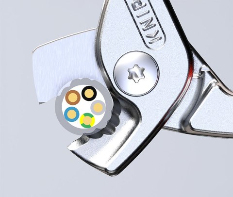 NOŻYCE DO KABLI IZOLOWANE 1000V 160MM KNIPEX