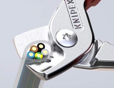 NOŻYCE DO KABLI IZOLOWANE 1000V 160MM KNIPEX