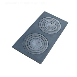 PŁYTA ŻELIWNA 2-OTWOROWA 68*32CM UN