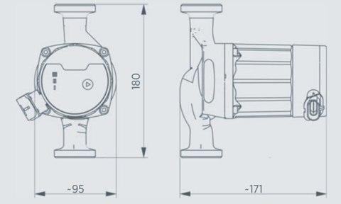 POMPA OBIEGOWA ELEKTRONICZNA DO C.O. 25/60 6/4'' INVENA