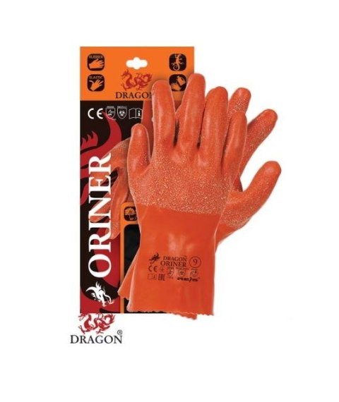 RĘKAWICE GUMOWE OCIEPLANE ORINER 30CM, ROZMIAR 7 UN