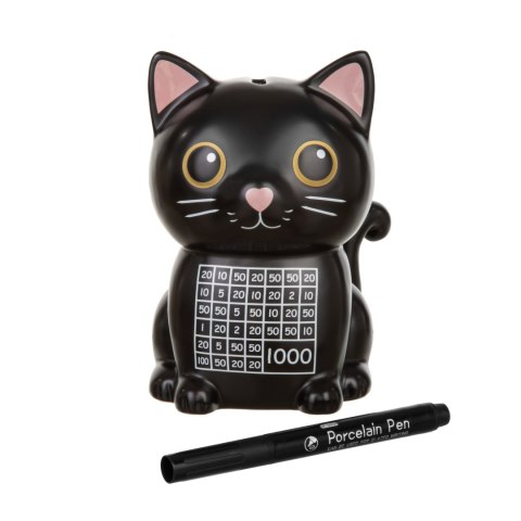 Skarbonka wykreślanka Kot - prezent dla dziecka, prezent dla kociary