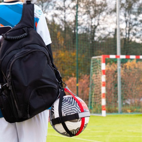 Uchwyt na piłkę Sprintigo - czerwony x szary x czarny - siatka na piłkę