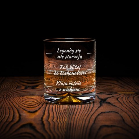 Urodzinowa szklanka do whisky z nadrukiem - prezent na 18-stkę