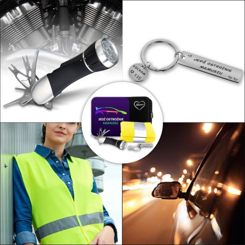 Zestaw Prezentowy dla Mamy - Jedź ostrożnie Mamusiu - bezpieczna Mama