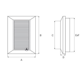 KRATKA WENTYLACYJNA DUO SMART 135 FI 125 DOSPEL