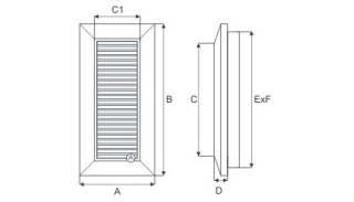 KRATKA WENTYLACYJNA DUO SMART 140*210 DOSPEL