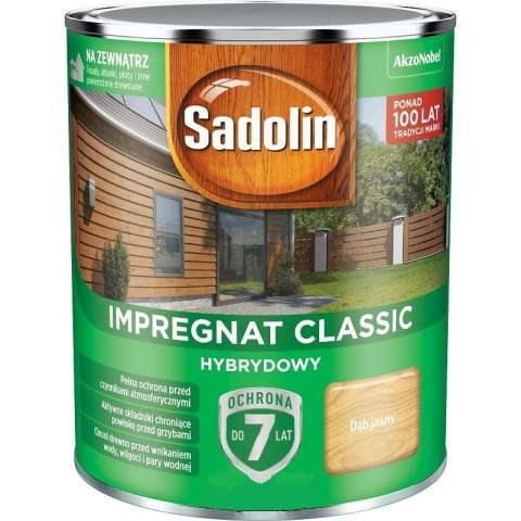 SADOLIN IMPREGNAT CLASSIC HYBRYDOW 7 LAT DĄB JASNY 0.75L SADOLIN