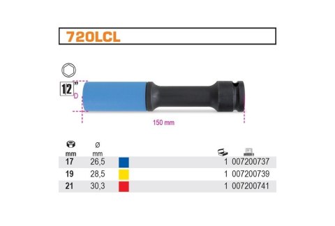 KOMPLET NASADEK UDAROWYCH DO KÓŁ ALUM. NAKŁ.POLIMEROWE 3SZT. BETA