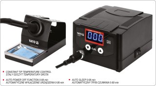 STACJA LUTOWNICZA CYFROWA 70W TYP GROT, WYŚWIETLACZ YATO