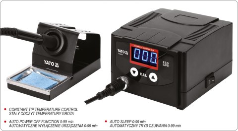 STACJA LUTOWNICZA CYFROWA 70W TYP GROT, WYŚWIETLACZ YATO