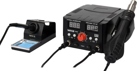 STACJA LUTOWNICZA CYFROWA 75W, HOT AIR, WYŚWIETLACZ YATO