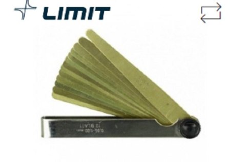 SZCZELINOMIERZ PŁYTKOWY MOSIĘŻNY 20 PŁYTEK, 0.05-1.00MM LIMIT