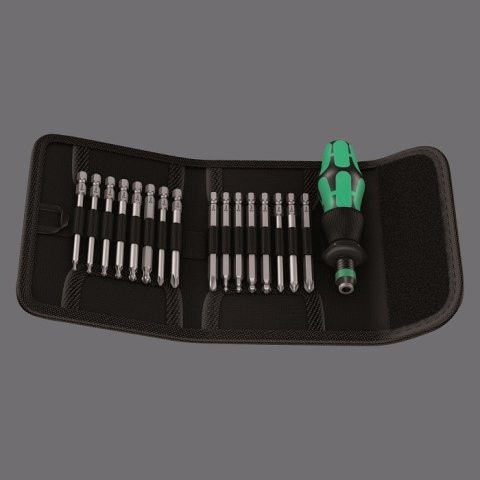 ZESTAW NARZĘDZI WKRĘTAKOWYCH KRAFTFORM KOMPAKT 60KK, 16SZT. WERA