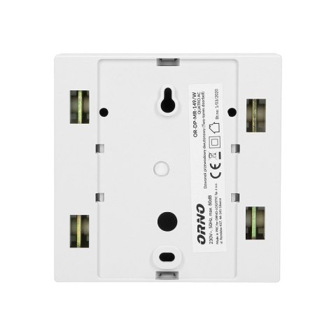 DZWONEK GONG DWUTONOWY 230V QUATRO AC CZARNY ORNO