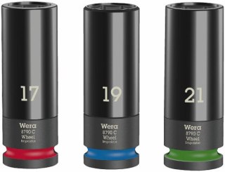 ZESTAW KLUCZY NASADOWYCH 1/2'' WHEEL IMPAKTOR C SET 1, 3SZT. WERA