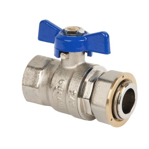 ZAWÓR KULOWY PROSTY Z PÓŁŚRUB. N/CZ Z MOTYL 1/2'' TYP CIĘŻKI UN