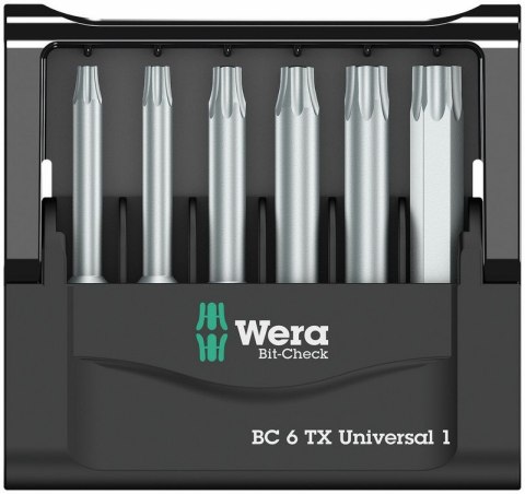 ZESTAW BIT-CHECK 6 TX UNIVERSAL 1, 6CZ. WERA