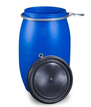 BECZKA PLASTIKOWA 60L Z OBRĘCZĄ UN