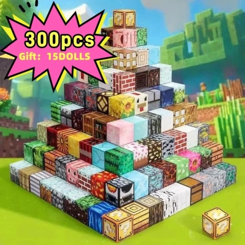 . Magnetyczne Klocki Konstrukcyjne DIY Mini Świat